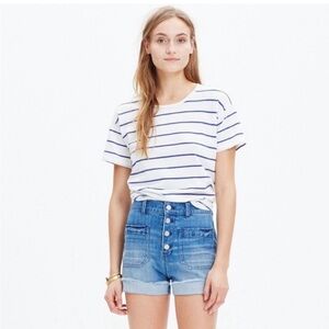 Madewell Patch Pocket Button-fly Jean Shorts. Side 24